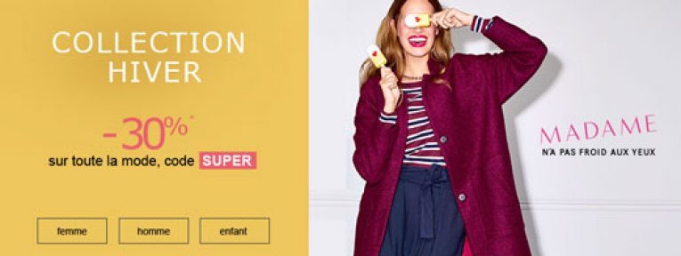 40% de réduction sur la collection Automne/Hiver de La Redoute
