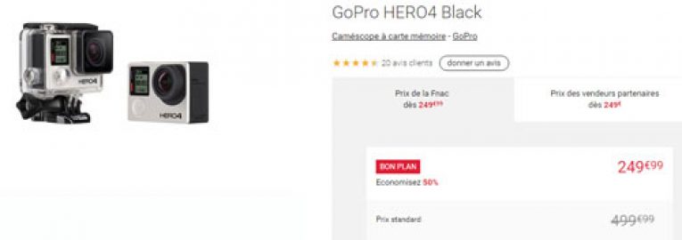 Une caméra GoPro pas chère à la FNAC !