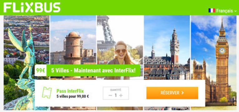 InterFlix : un pass à 99€ pour voyager dans 5 villes d’Europe !