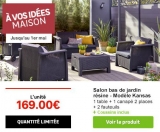Un salon de jardin à moins de 170€ chez Leroy Merlin