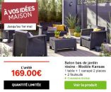 Un salon de jardin à moins de 170€ chez Leroy Merlin